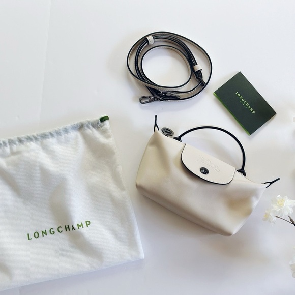 Longchamp Extra Small Le Pliage Xtra Leather Clutch Paper - Picture 3 of 15